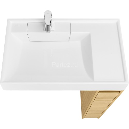 Тумба под раковину Aquaton Лондри 80 без фасада, Дуб Сантана (1A267101LH0C0)