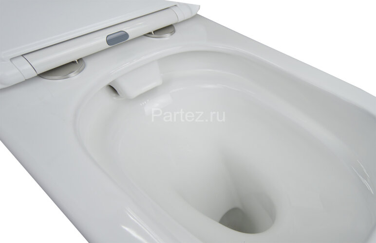 Унитаз-компакт Azario Candy 370х620х780 напольный, безободковый, в комплекте с бачком и сиденьем мик