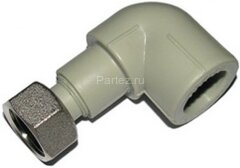 Угол с накидной гайкой PPR 20х3/4&quot; Ekoplastik