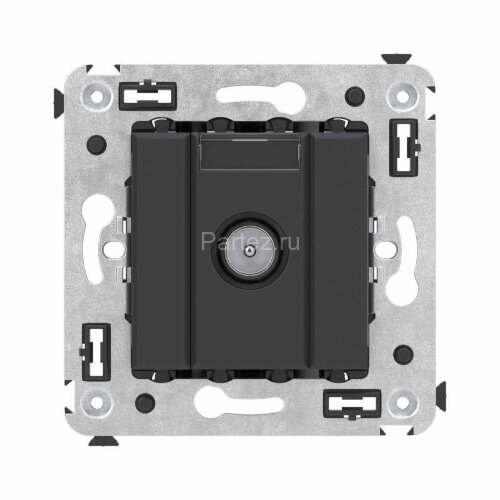 Розетка телевизионная оконечная TV СП Avanti "Черный матовый" DKC 4412523