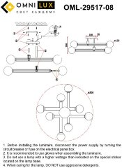 Потолочная люстра Omnilux OML-29517-08