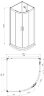 Душевая кабина AZARIO DENVER 90х90х200 серое стекло 4 мм. Easy Clean, задняя панель черная, цвет профиля серый (AZ-N10812 900 GREY)