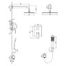 Смеситель Lemark Unit LM4529C для душа, встраиваемый