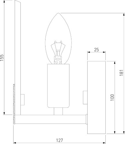 Бра Eurosvet 60158/1 латунь