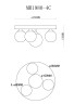 Потолочная люстра MyFar MR1980-4C