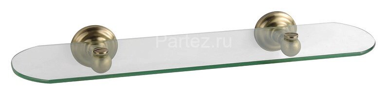 Полка стеклянная Fixsen Retro, бронза (FX-83803)