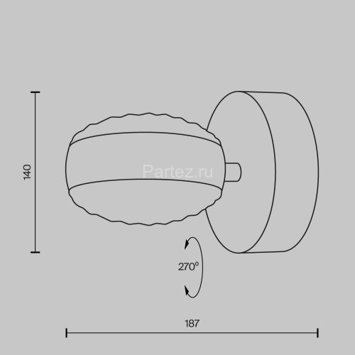 Бра Maytoni MOD299WL-L10BS3K