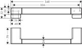Поручень Hansgrohe AddStoris 348 мм, матовый чёрный (41744670)