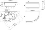 Ванна акриловая Ravak ROSA 140x105 левосторонняя, белая (CI01000000)