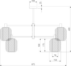 Потолочная люстра Eurosvet 30192/8 золото