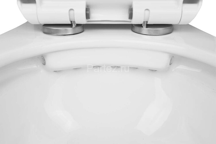Унитаз подвесной Loranto Fredo 355х550х410 безободковый, с быстросъемным сиденьем микролифт (CS-WH80