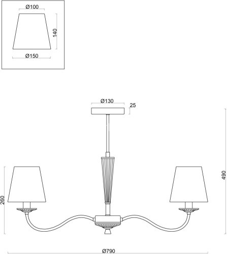 Потолочная люстра Freya FR2027PL-07N