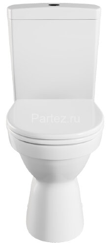 Унитаз-компакт Vitra Norm Eisberg 355х640х805, быстросьемное сиденье дюропласт с микролифтом, белый 