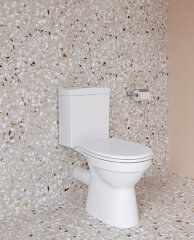 Унитаз-компакт Vitra Norm Eisberg 355х640х805, быстросьемное сиденье дюропласт с микролифтом, белый 