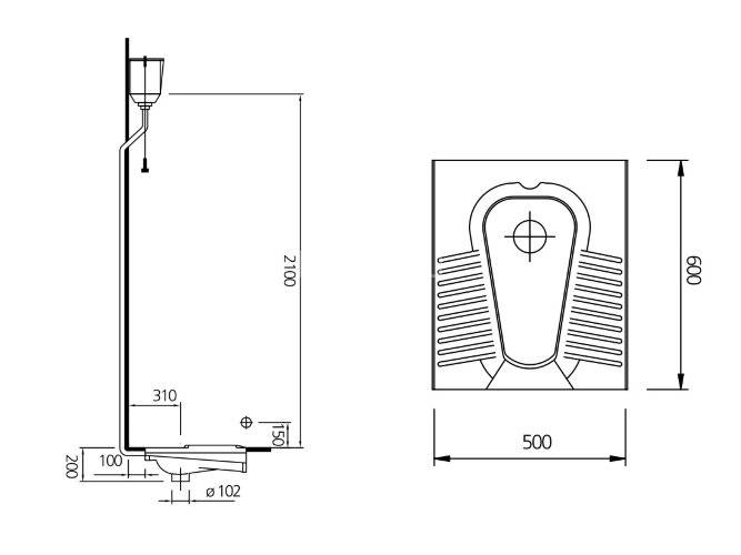 Чаша Генуя Kale OPTIMUM 50х60
