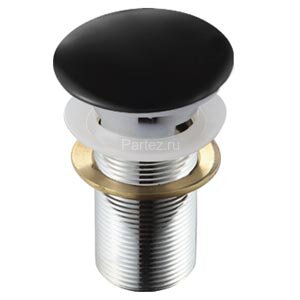 Донный клапан с переливом (черный) MLN-TB18