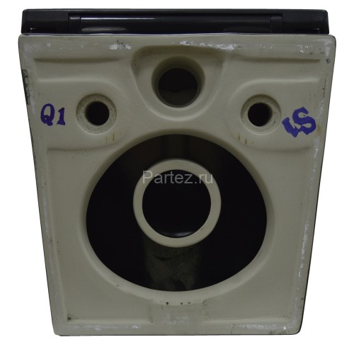 Унитаз подвесной AzarioTeramo 515х355х365 безободковый с сиденьем микролифт, черный матовый (AZ -053