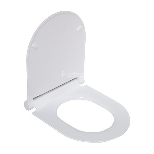 2197S сиденье для унитаза дюропласт с микролифтом, белое MELANA