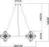 Подвесная люстра Arte Lamp A5261LM-25GO