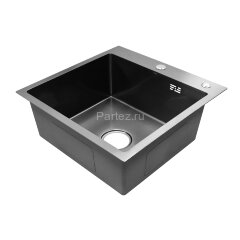 Кухонная мойка AZARIO SABRINA 500х500х200 нержавеющая сталь, цвет Оружейная сталь (AZB5050S)
