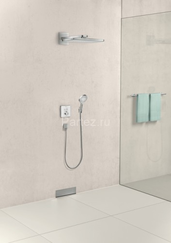 15738400 ShowerSelect Glass Термостат ShowerSelect для двух потребителей, стеклянный, СМ (белый)