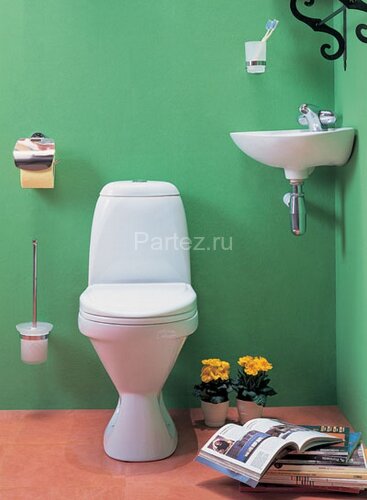 Унитаз-компакт Santek Римини напольный, с сиденьем полипропилен, белый (1.WH11.1.758)