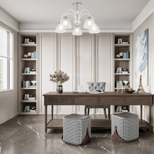 Потолочная люстра Arte Milano 321410/5 CR+WH