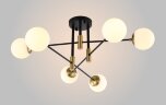 Потолочная люстра Crystal Lux FIDEL PL6 BLACK