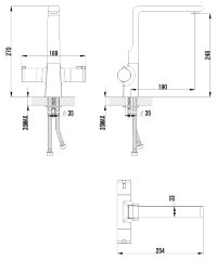 Смеситель для кухни термостатический Lemark Yeti LM7835C