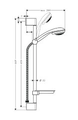 27764000 Душевой набор Crometta 85 Vario