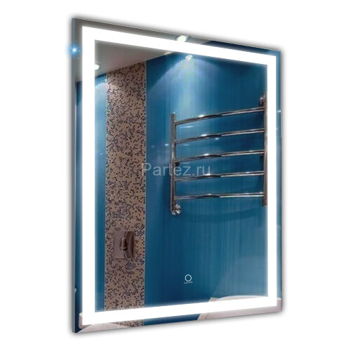 Зеркало AZARIO Lines 600х800 с подсветкой, сенсорный выключатель с функцией диммера, подогрев (AZ-Z-