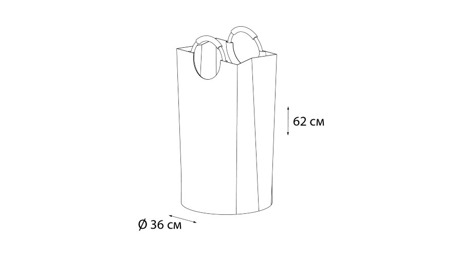 Корзина для белья Fixsen , с рисунком (FX-1012)