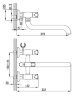 Смеситель для ванны Lemark Pallada LM2651C