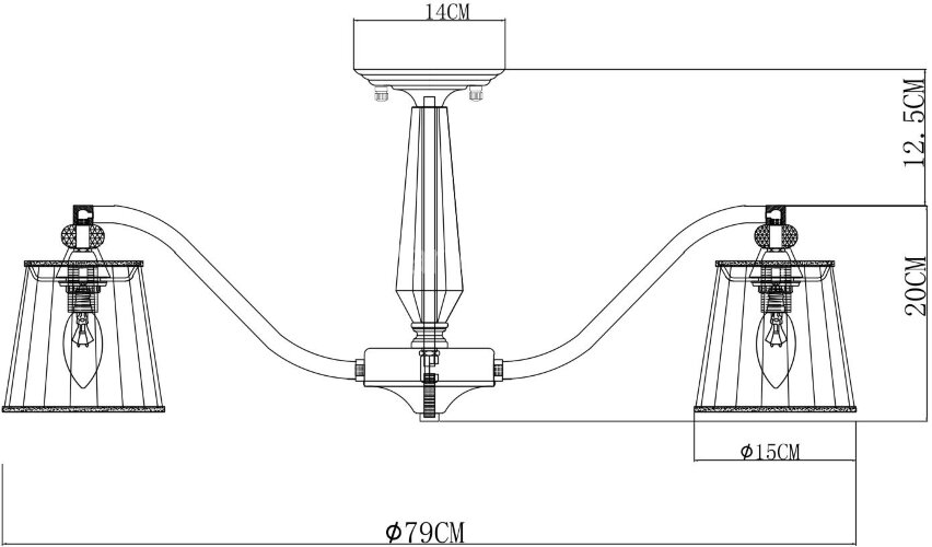 Потолочная люстра Arte Lamp A4047PL-8CC