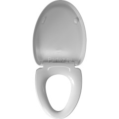 2113S сиденье для унитаза дюропласт с микролифтом, белое MELANA