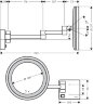 Косметическое зеркало Hansgrohe AddStoris, Бронза (41790140)