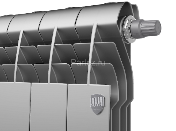 Радиатор Royal Thermo BiLiner 500 /Silver Satin VR - 4 секц.