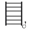 Полотенцесушитель электрический AZARIO PARMA 400/600 6 секций, диммер справа, черный (AZ10846B)