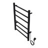 Полотенцесушитель электрический AZARIO PARMA 400/600 6 секций, диммер справа, черный (AZ10846B)