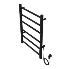 Полотенцесушитель электрический AZARIO PARMA 400/600 6 секций, диммер справа, черный (AZ10846B)