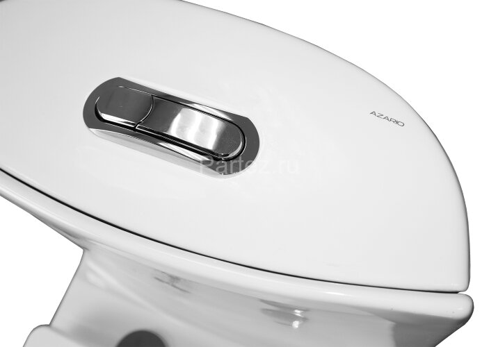 Унитаз моноблок Azario Luna 770x390x710 напольный, горизонтальный слив, сиденье дюропласт микролифт 