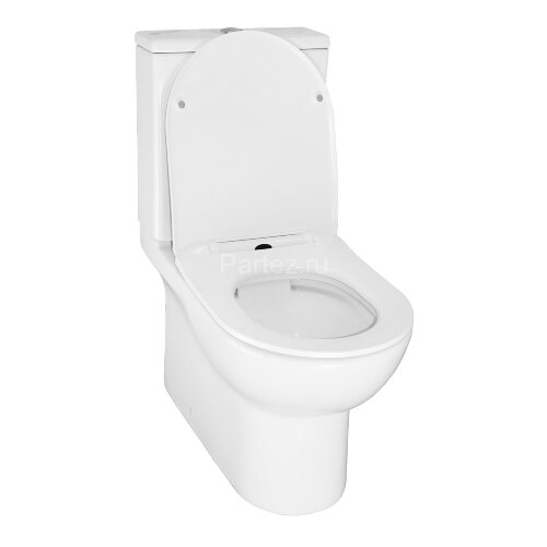 Унитаз-компакт AZARIO Ambra 645x370x815 напольный, безободковый, в комплекте сиденьем микролифт (AZ-