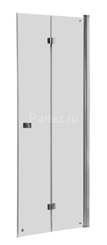 Душевая дверь Roca CAPITAL складная 90х195, толщина полотна 6мм универсальная, цвет профиля хром