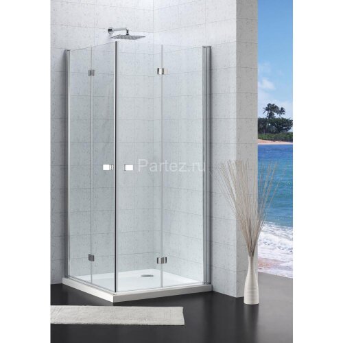 Душевая дверь Roca CAPITAL складная 90х195, толщина полотна 6мм универсальная, цвет профиля хром