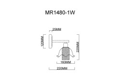 Бра MyFar MR1480-1W
