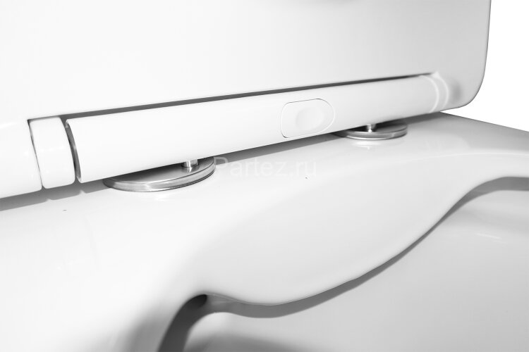 Унитаз-компакт Azario ANTEO ROUND 385х630х820 напольный, безободковый, быстросъемное сиденье микроли