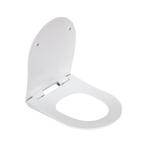 2011DS сиденье для унитаза дюропласт с микролифтом, белое MELANA