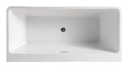 Ванна акриловая Azario OXFORD 1700х830х650, пристенная, в комплекте с сифоном и металлической рамой 
