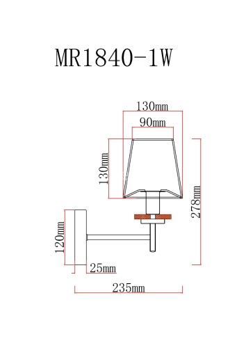Бра MyFar MR1840-1W