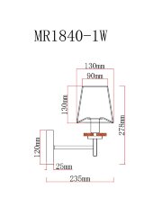 Бра MyFar MR1840-1W